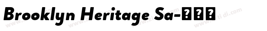 Brooklyn Heritage Sa字体转换